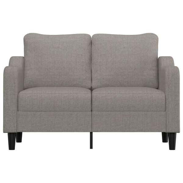 vidaXL 2-personers sofa 120 cm stof gr&aring;brun