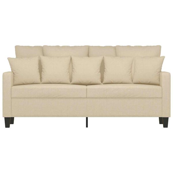 vidaXL 2-personers sofa 140 cm stof cremefarvet