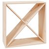 vidaXL vinreol 62x25x62 cm massivt fyrretr&aelig;