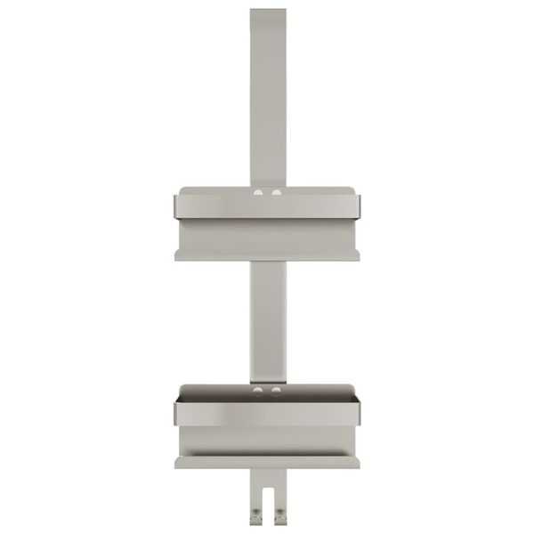 vidaXL brusehylde med ophæng børstet 304 rustfrit stål