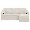 vidaXL Sofa Creme 198 x 134 x 80 cm Fl&oslash;jl