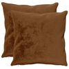 vidaXL Kastpude 2 stk. HEERLEN Lys Brun 55 x 55 cm Flannel