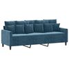 vidaXL 3-personers sofa 180 cm velour bl&aring;