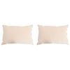 vidaXL Hovedpude 2 stk. 60 x 80 cm Hele s&aelig;soner Kapok Fiber Beige