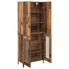 vidaXL Highboard Gammelt tr&aelig; 69,5 x 34 x 180 cm Konstrueret tr&aelig;