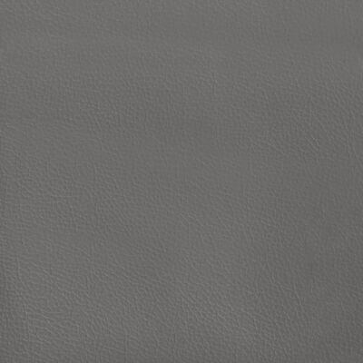 vidaXL sengegavl med kanter 163x23x78/88 cm kunstlæder grå