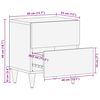 vidaXL Sengebord 2 pcs Brun 40 x 33,5 x 46 cm Massivt mangotr&aelig;