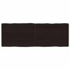 vidaXL bordplade 140x50x(2-6) cm naturlig kant behandlet tr&aelig; m&oslash;rkebrun