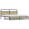 vidaXL sengeramme uden madras 180x200 cm metal sonoma-eg