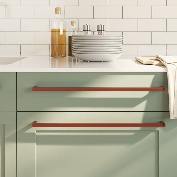 vidaXL skabsh&aring;ndtag 20 stk. 480 mm rustfrit st&aring;l bronzefarvet