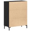 vidaXL Sideboard Sort eg 69,5 x 34 x 90 cm Konstrueret træ