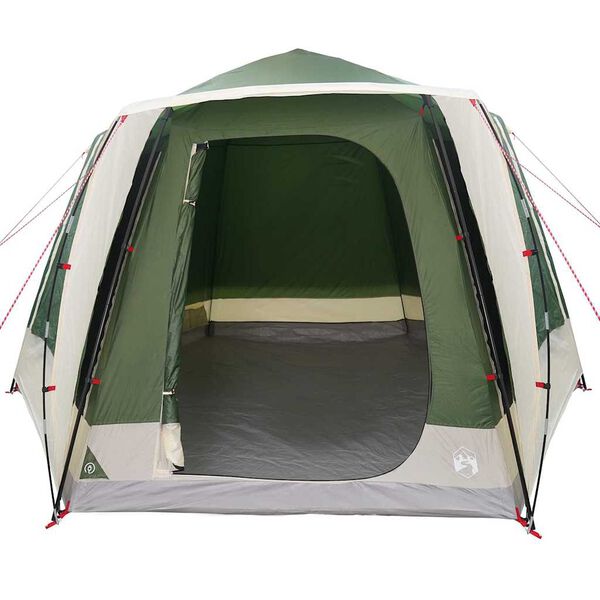 vidaXL Camping telt Hytte med tag Gr&oslash;n 420 x 420 x 227 cm Polyester