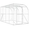 vidaXL H&oslash;nsehus Mod V&aelig;g S&oslash;lv 600 x 150 x 215 cm Galvaniseret st&aring;l