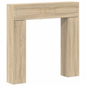 vidaXL Pejseramme Sonoma-eg 102 x 18 x 100,5 cm Konstrueret tr&aelig;