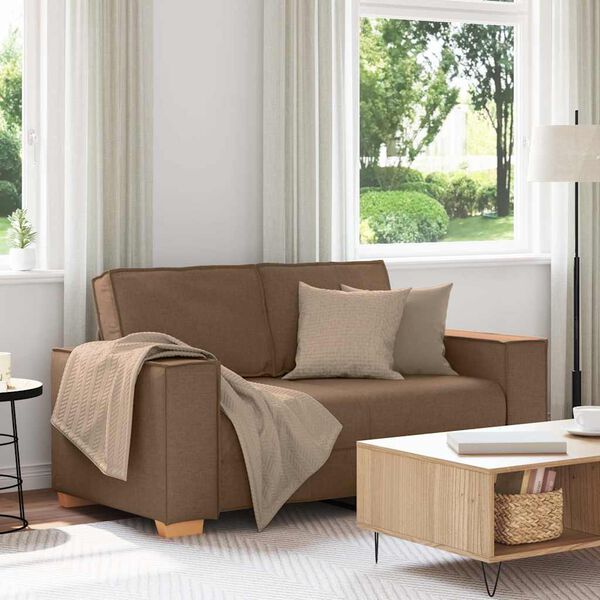 vidaXL 2-personers sofa brun 120 cm stof