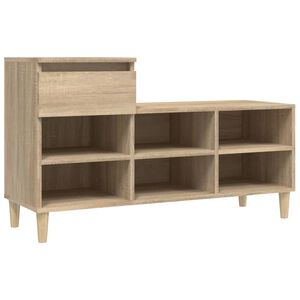 vidaXL skoreol 102x36x60 cm konstrueret tr&aelig; sonoma-eg
