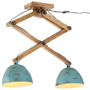 vidaXL loftlampe 29x18x85 cm 25 W E27 rustik bl&aring;