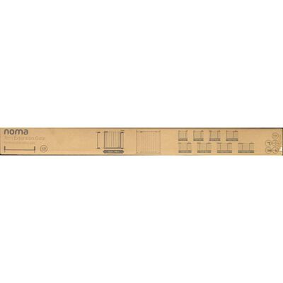 Noma forlænger til sikkerhedslåge Easy Pressure Fit 7 cm metal hvid 93682