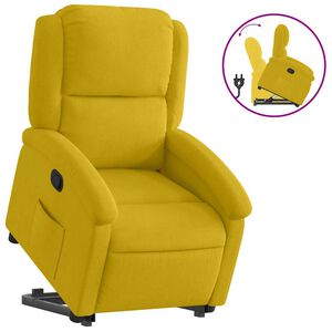 vidaXL l&oslash;ftestol velour gul