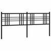 vidaXL udskiftningsgavl 200 cm metal sort