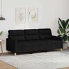vidaXL 3-personers sofa 180 cm stof sort