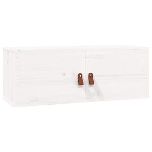 vidaXL v&aelig;gskab 80x30x30 cm massivt fyrretr&aelig; hvid