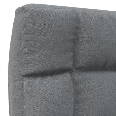 vidaXL foldbar gulvstol stof lysegrå