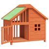 vidaXL hundehus 96x60,5x87 cm massivt fyrretræ brun