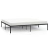 vidaXL sengeramme 200x200 cm metal sort