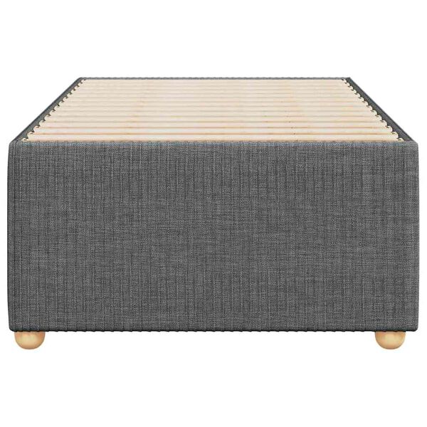 vidaXL Sengeramme uden madras Mørkegrå 90x200 cm Stof