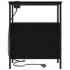 vidaXL Natskab med skuffe Sort eg 30 x 48 x 61 cm Konstrueret tr&aelig;