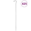 vidaXL teltpl&oslash;kker 25 stk. 30 cm &Oslash;5 mm galvaniseret st&aring;l