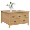 vidaXL Sofabord Honningbrun 79,5 x 79,5 x 49 cm Massivt fyrretr&aelig;