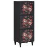 vidaXL Opbevaringsskabe Flerfarvet 40 x 33,5 x 110 cm Massivt mangotr&aelig;