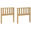 vidaXL Arml&aelig;nsmodul 2 pcs Hvid 60 x 6 x 61 cm Massivt Akacietr&aelig;