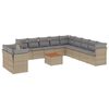 vidaXL sofas&aelig;t til haven 12 dele med hynder polyrattan beige