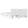 vidaXL Sengeramme med hovedgærde uden madras Hvid 140x190 cm