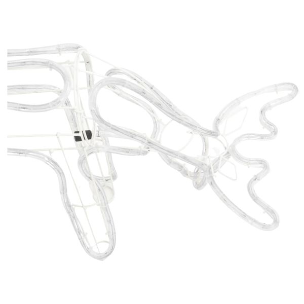 vidaXL julerensdyr 3 stk. 73x31x45 cm varmt hvidt lys