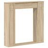 vidaXL Pejseramme Sonoma-eg 100 x 20 x 100 cm Konstrueret tr&aelig;