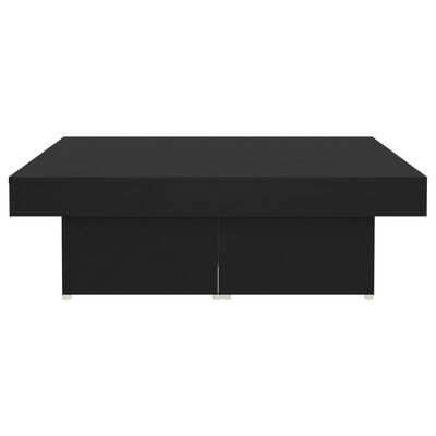 vidaXL sofabord 90x90x28 cm spånplade sort