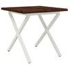 vidaXL Dining table med live edge 70 x 70 x 75 cm Massivt Akacietr&aelig;