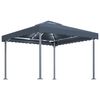 vidaXL pavillon med LED-lysk&aelig;der 300x300 cm aluminium antracitgr&aring;