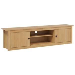 vidaXL TV stativ HILL 158 x 40 x 39.5 cm Honningbrun Massivt fyrretr&aelig;