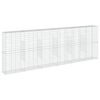 vidaXL gabionkurv med cover 600x50x200 cm galvaniseret jern