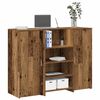 vidaXL receptionsskranke 135x50x103,5 cm konstrueret tr&aelig; antikt tr&aelig;