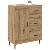 vidaXL Sideboard med skuffe Artisan Egetr&aelig; 69,5 x 34 x 90 cm