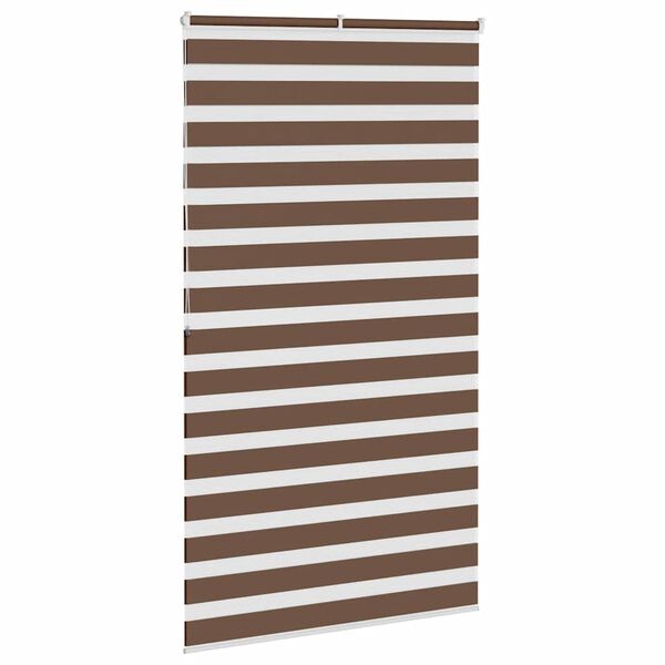 vidaXL zebragardin brun 130x200 cm stofbredde 125,9 cm polyester