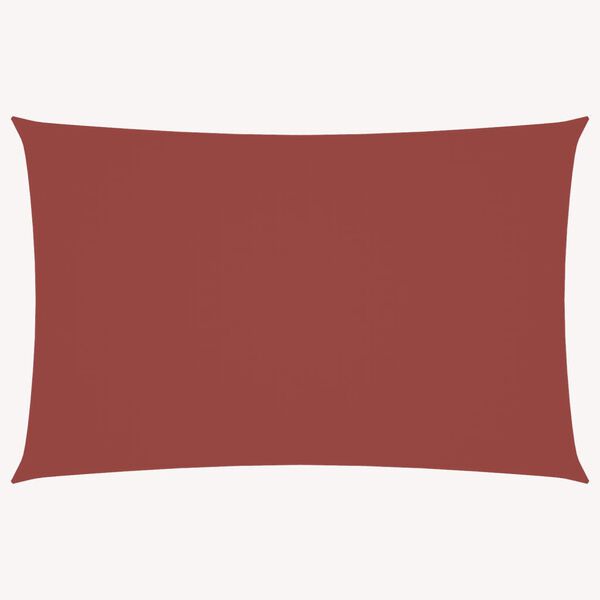 vidaXL solsejl 4x7 m rektangul&aelig;r oxfordstof terrakotta