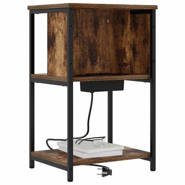 vidaXL Natskab R&oslash;get eg 38 x 31 x 61 cm Konstrueret tr&aelig;