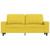 vidaXL 2-personers sofa 140 cm stof lysegul